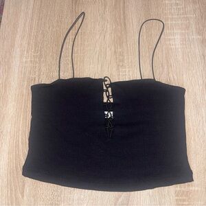 Free people black tank top